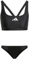 Adidas Női 3 Stripes V-Back Bikini Fürdőruha - Fekete/Fehér, 40-es méret