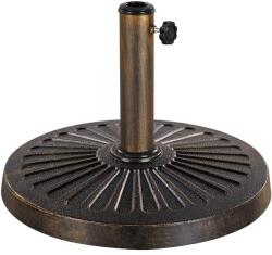 YAheetech Napernyőtalp 12 kg Súlyozott Erkély Kerti Napernyő Állvány Teraszra Kertbe 46x33 cm Bronz
