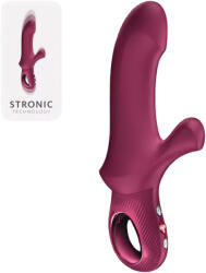 FUN FACTORY Bi Stronic Curve - lökő vibrátor csiklókarral (piros) - vagyaim