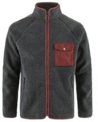 Fjällräven Vardag Pile Fleece Men Hanorac Dark Grey-Maroon XL