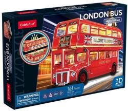 CubicFun CubicFun 3D puzzle Double Decker London busz, LED világítással (3D-L538)