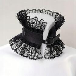 24Bottles Choker gótikus öko bőr csipke nyaklánc lolita harajuku cosplay gallér (720260887158)