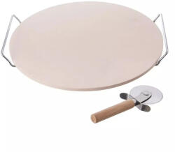 Perfect Home Pizza sütőkő pizzavágóval 33 cm Perfect Home 16712 (16712)