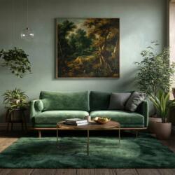PASSUA Szőnyeg 140x210 cm rövid sörtéjű plüss zöld üveg (5906909283801)