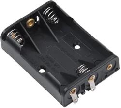  GNI0056 Műanyag elemfoglalat, 3xAAA lapos (GNI0056)