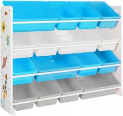 SONGMICS Játéktároló könyvespolc robusztus 106 x 88 cm többszínű (GKR070W03)