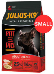 Julius-K9 JULIUS-K9 3kg ADULT Vital Essentials Beef&Rice (marha&rizs) SMALL (314594)