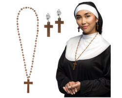 GoDan Set Colier si Cercei Calugarita, Accesorii Costum GD1869 -Accesorii Costume Adulți (GD1869)