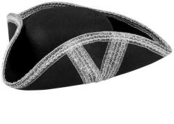 GoDan Palarie Pirat Royal Silver pentru adulti, negru-argintiu GD1921 -Accesorii Costume Adulți (GD1921)