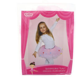 GoDan Fusta tutu roz cu buline pentru copii 3-6 ani 90/120 GD415 -Accesorii Costume Copii (GD415)