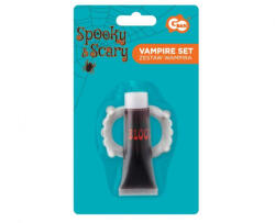 GoDan Set Dinti vampir cu sange fals GD882 -Accesorii Costume Copii (GD882)