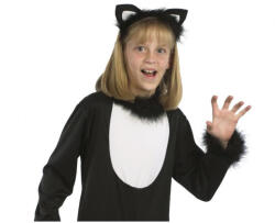 GoDan Costum carnaval pisica pentru copii Halloween Black, marime 110/120 cm (5-6 ani) GD1080 Costume Tematice Copii (GD1080) Costum bal mascat copii