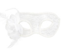 GoDan Masca Mistica din Dantelata Alba, Marime Universala GD2145 -Accesorii Costume Adulți (GD2145)