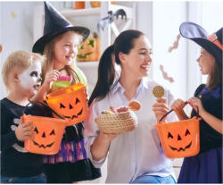 GoDan Galeata decorativa Halloween Happy Pumpkin, pentru colectarea dulciurilor GD1922 -Accesorii Costume Copii (GD1922)