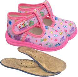 DOSS 4 -es gyerek Doss hazi papucs - rozsaszin Girly (MDS-4mirror)