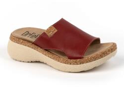 DR. FEET 21005 -os női Dr Feet bőr papucs - bordo (MDS-21005bordo)