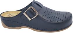 DR. FEET 2107 -es női Dr Feet bőr papucs - sotet kek (MDS-2107bluemarin)