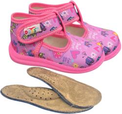 DOSS 4 -es gyerek Doss hazi papucs - rozsaszin Princess (MDS-4castel)