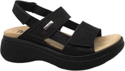 DR. FEET 21007 -es női Dr Feet bőr papucs - fekete (MDS-21007fekete)