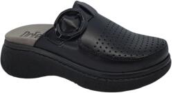 DR. FEET 21011 -es női Dr Feet bőr papucs - fekete (MDS-21011fekete)