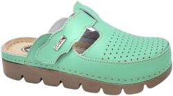 DR. FEET 9020 -as női Dr Feet bőr papucs - zold (MDS-9020zold)