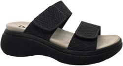 DR. FEET 21012 -es női Dr Feet bőr papucs - fekete (MDS-21012fekete)