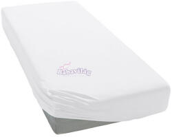  Stella lepedő strech pamut 40x90cm fehér - babavilag