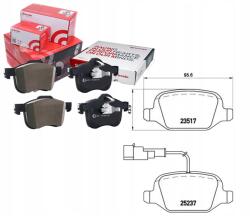 Brembo Alfa Romeo Mito 08- Hátsó Fékbetét Készlet