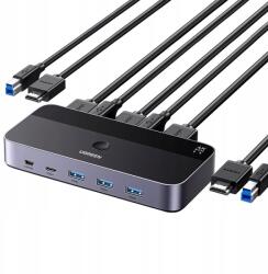 Ugreen Hdmi 2.0 kapcsoló switch Ugreen CM664, Kvm, 2 az 1-ben, 4K 60Hz (CM664)