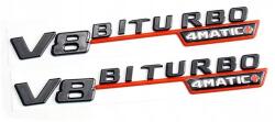 Mercedes Bélyegző Embléma V8 Biturbo 4M+ sárvédőre