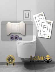  Rejtett pneumatikus Wc gomb fehér, Grohe LeAnKeramixPro kompatibilis (LeAnKeramixpro)