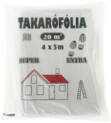  LZ takarófólia létrázható extra vastag PE 20m2 (4x5m) 40mikron szürke (200101-1383)