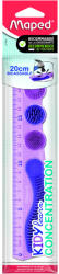 Maped Vonalzó Műanyag 20 cm Kidy Learn Concentration Lila (IMA277901)