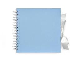  Papírgaléria Scrapbook Fotóalbum 20, 5x20, 5 cm 35 Lapos Spirálos Selyemfényű Kék (AAF400)