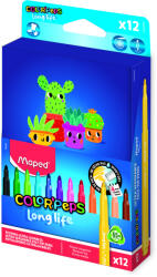 Maped Filctoll Készlet 12 Darab/Doboz Kimosható 3, 7 mm Color Peps Long Life 2 (IMA844006)