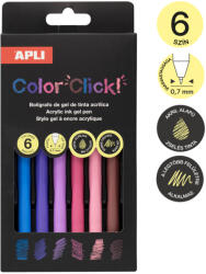 APLI Akril Tintás Zseléstoll Készlet Color Click 6 Darabos Early Spring (A20645)