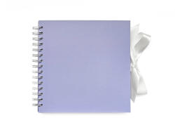  Papírgaléria Scrapbook Fotóalbum 20, 5x20, 5 cm 35 Lapos Spirálos Selyemfényű Levendula Lila (AAF395)
