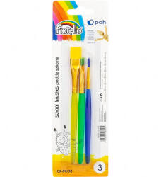 Fiorello GR-PK03 Ecsetkészlet 3 Darab/Csomag Műanyag Rövid Nyél Vegyes Méretek (KW1702776)