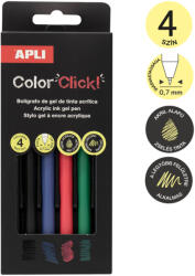 APLI Akril Tintás Zseléstoll Készlet Color Click 4 Darabos Basic (A20643)