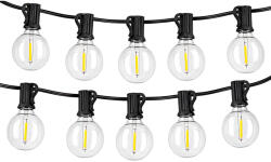 Masterled Kerti LED fényfüzér 20m 20x E12 75lm 2700K melegfehér 230V IP44 Masterled (LVTOPR3788)