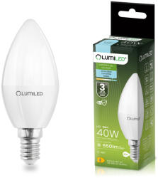Lumileds LED izzó E14 gyertya B35 5W = 40W 550lm 6500K hidegfehér 180° LUMILED (LUMLEDG0006A)