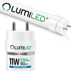 Lumiled LED fénycső G13 T8 11W 1760lm 6500K hidegfehér 60cm 160lm/W Lumiled (LUMTUB1022)
