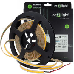 ECOLight COB LED szalag 12W/m 1560lm/m 12V 6000K hidegfehér IP67 tekercs 5m Ecolight (ECOTAS4306)