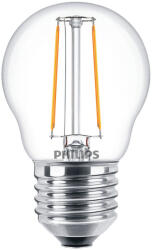Philips LED izzó E27 kisgömb P45 2W = 25W 250lm 2700K melegfehér FILAMENT CorePro Philips (8719514347762)