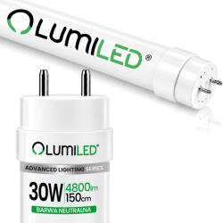 Lumiled LED fénycső G13 T8 30W 4800lm 4000K természetes fehér 150cm 160lm/W Lumiled (LUMTUB1028)
