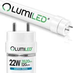 Lumiled LED fénycső G13 T8 22W 3520lm 6500K hidegfehér 120cm 160lm/W Lumiled (LUMTUB1026)