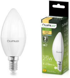 Lumileds LED izzó E14 gyertya B35 2, 5W = 25W 275lm 3000K melegfehér 180° LUMILED (LUMLEDG0001AA)
