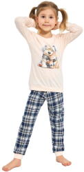 Cornette pijama fete 594/203 Home Friends ecru: 110/116 (34729 110/116)