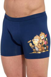 Cornette Boxeri bărbați Cornette Tattoo 280/260 Monkey bleumarin: XXL (34769 XXL)