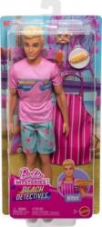 Mattel Barbie Ken Beach Detectives JFV65 Papusa Barbie